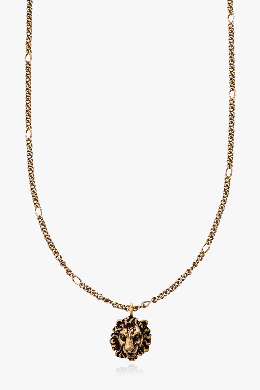 Gucci necklace lion on sale head